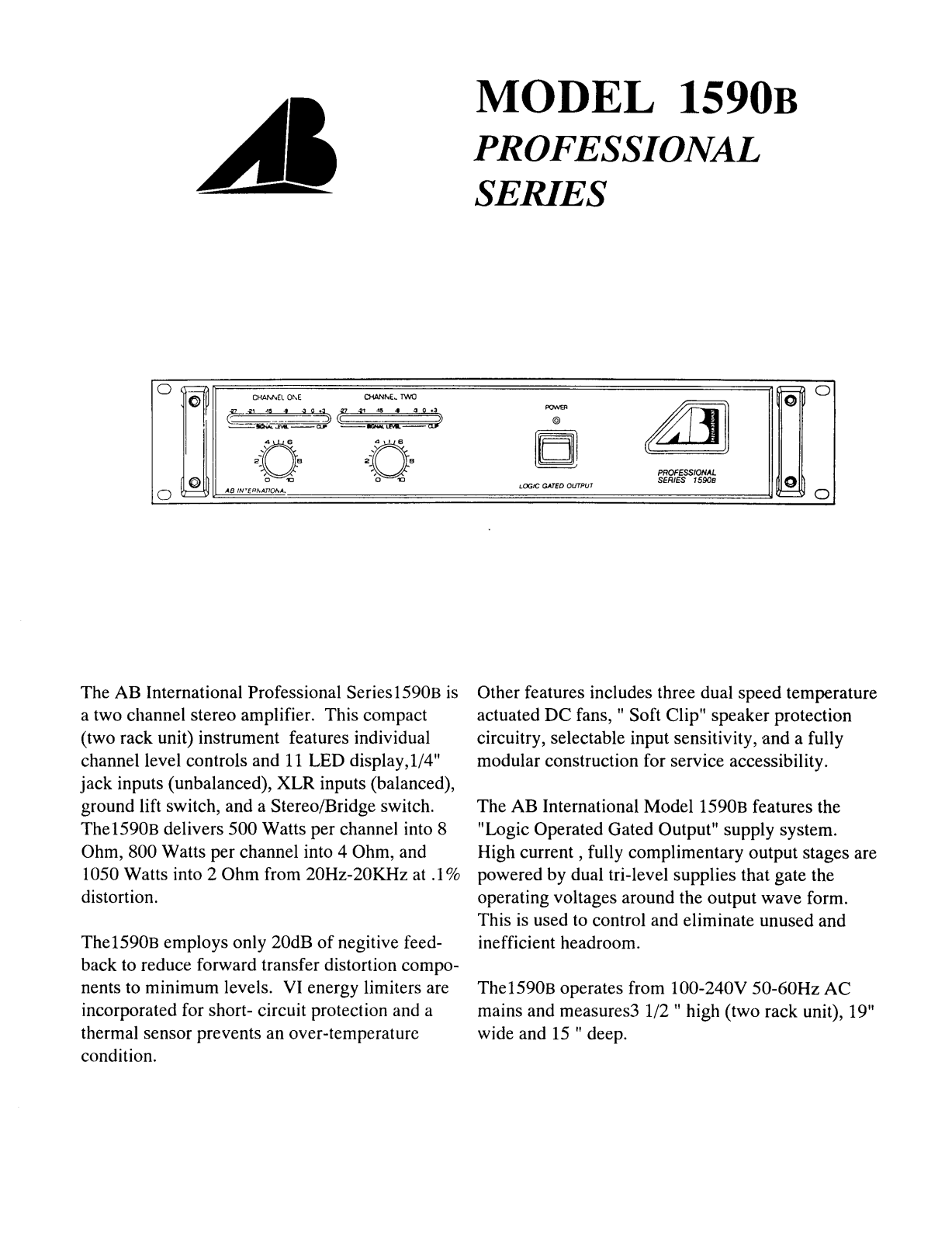 AB International 1590-B Brochure