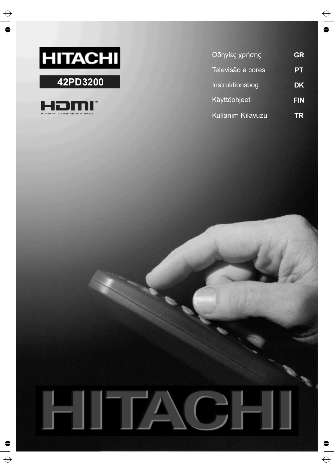 Hitachi 42PD3200 User Manual