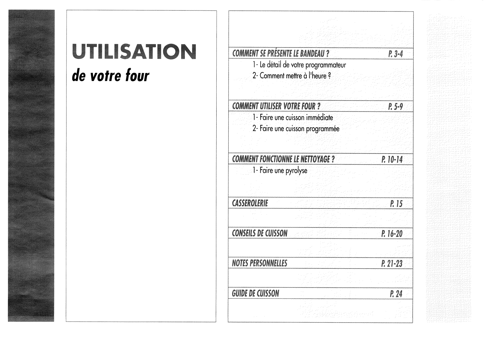 BRANDT FMPV294 User Manual