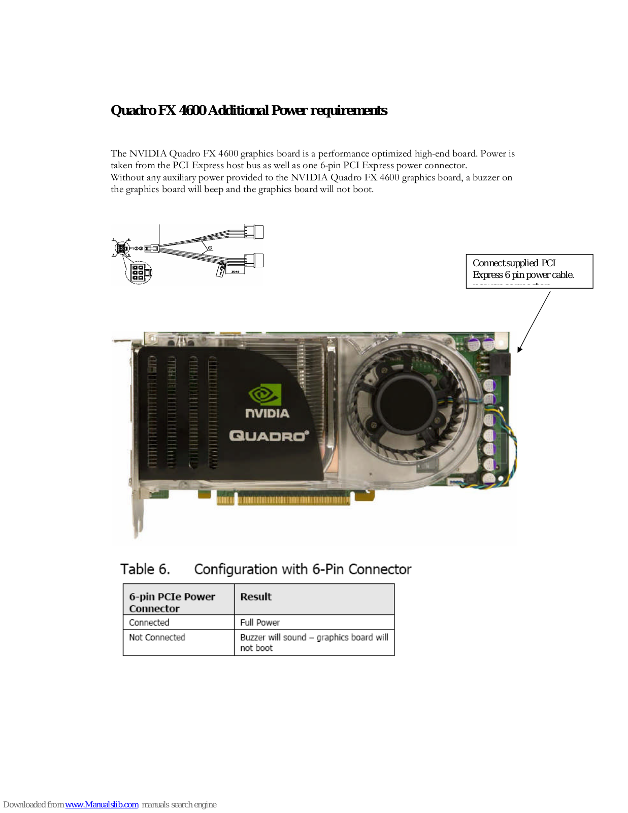 Nvidia VCQFX4600, Quadro FX 4600 Supplementary Manual