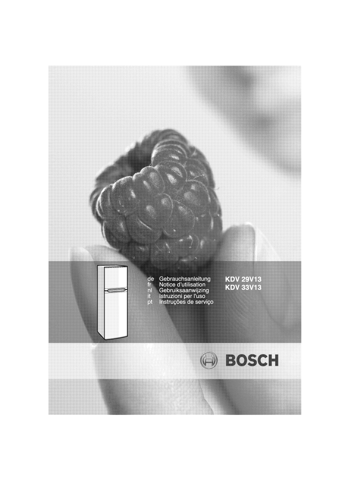 BOSCH KDV29V13 User Manual