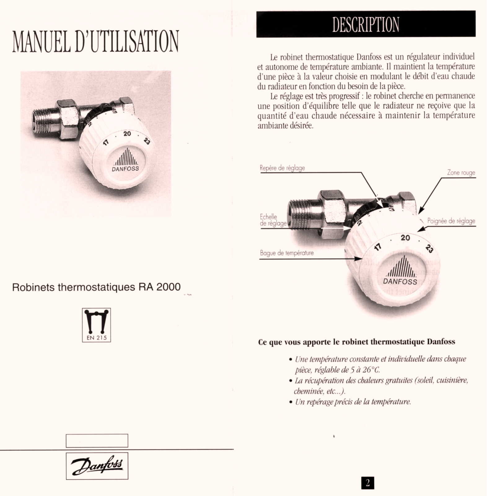 Danfoss RA 2000 User guide