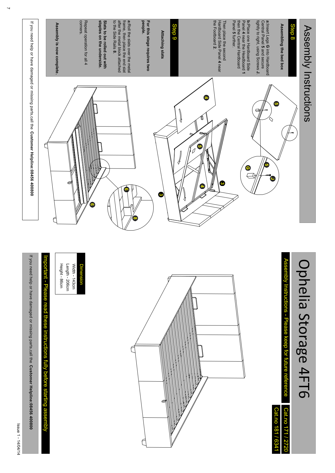 Hygena 171-2720, 181-6341 Instruction manual