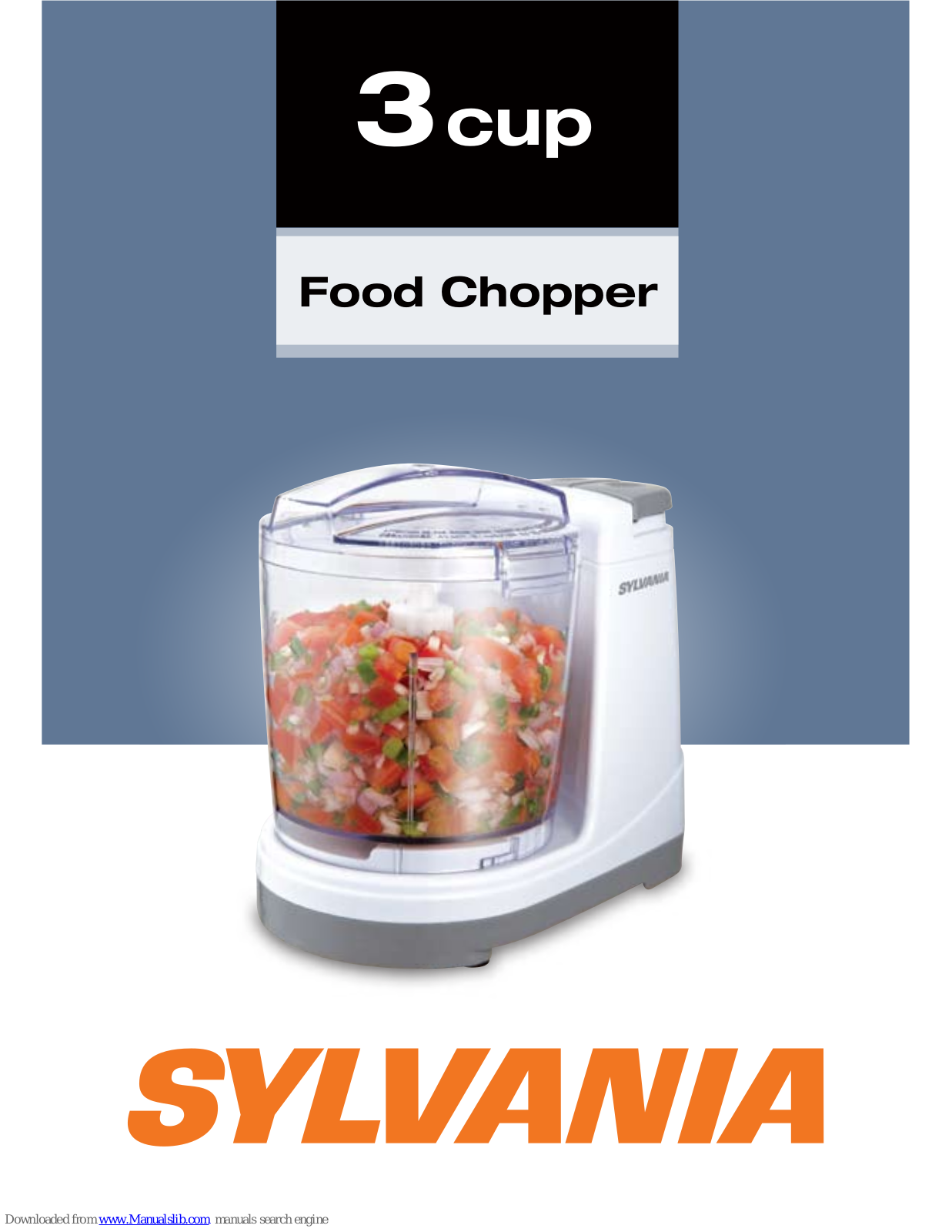 Sylvania Food Chopper, HL‐2129‐1 User Manual