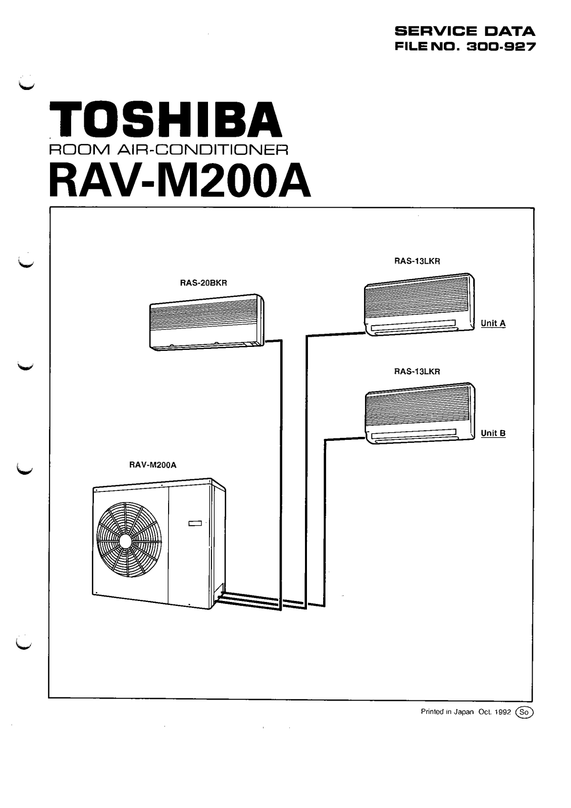 Toshiba RAV-M200A SERVICE MANUAL