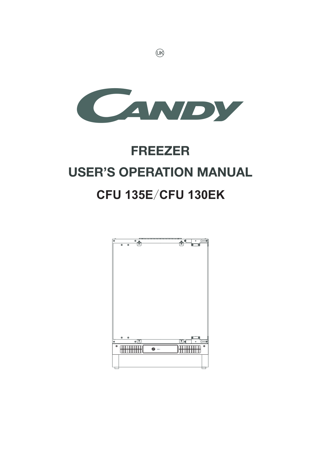 Candy CFU130EK Instruction manual