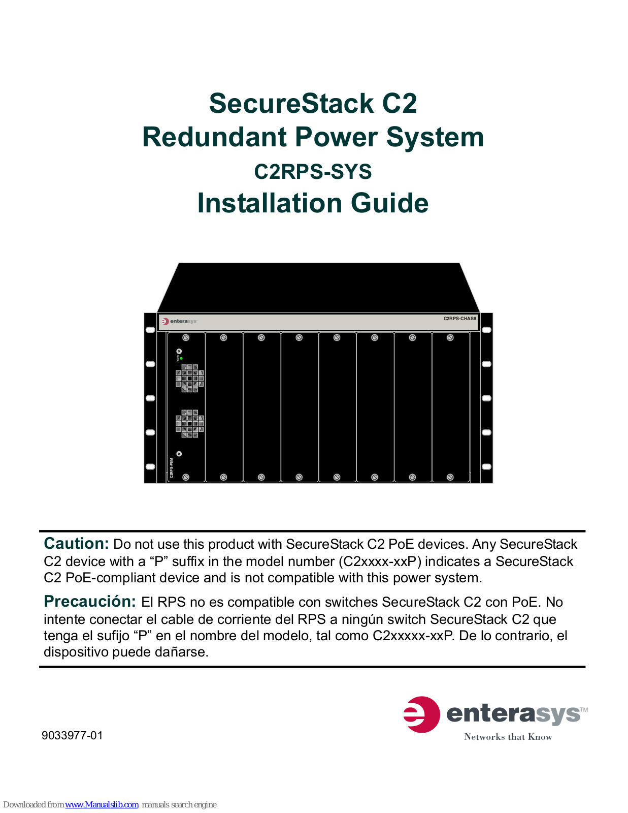Enterasys C2RPS-SYS, SecureStack C2 C2RPS-SYS Installation Manual - ManualMachine.com