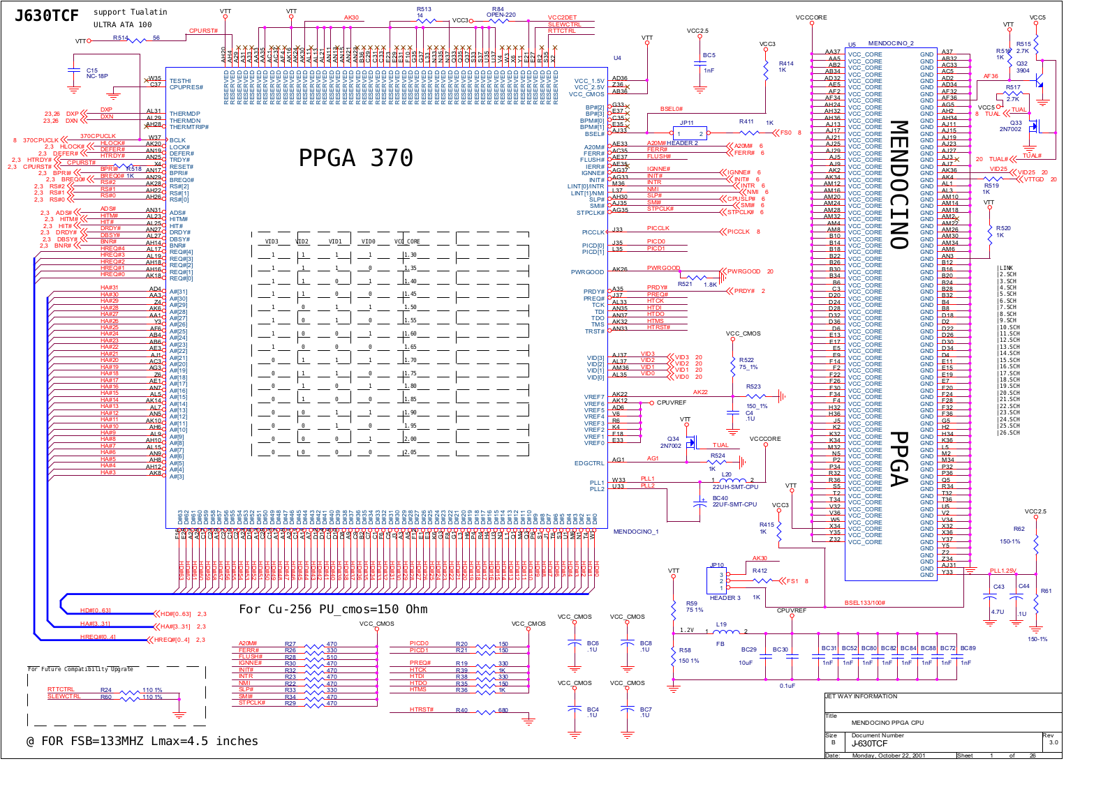 JETWAY 630TCF Schematics