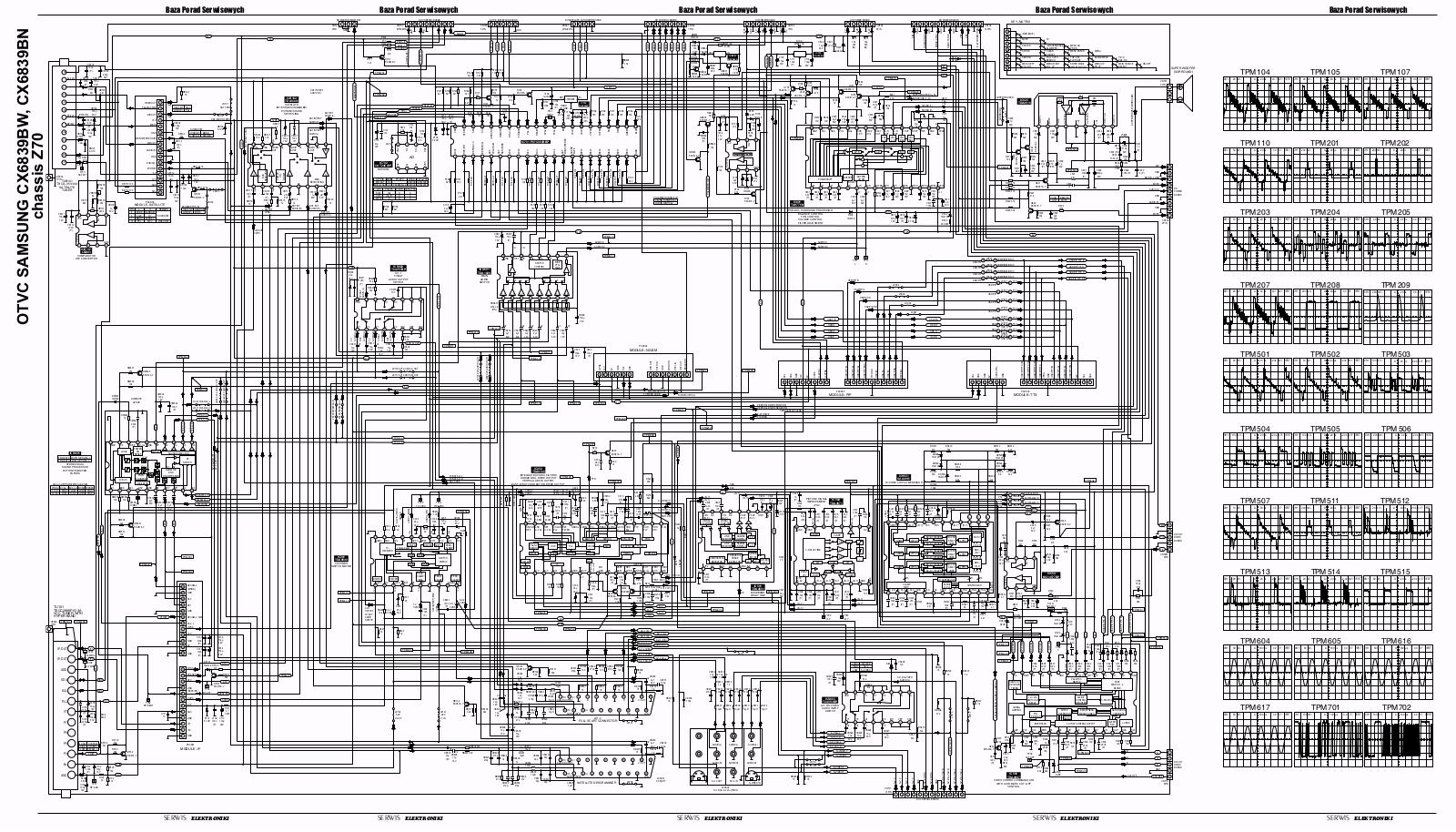 Samsung CX-6839BN Schematic