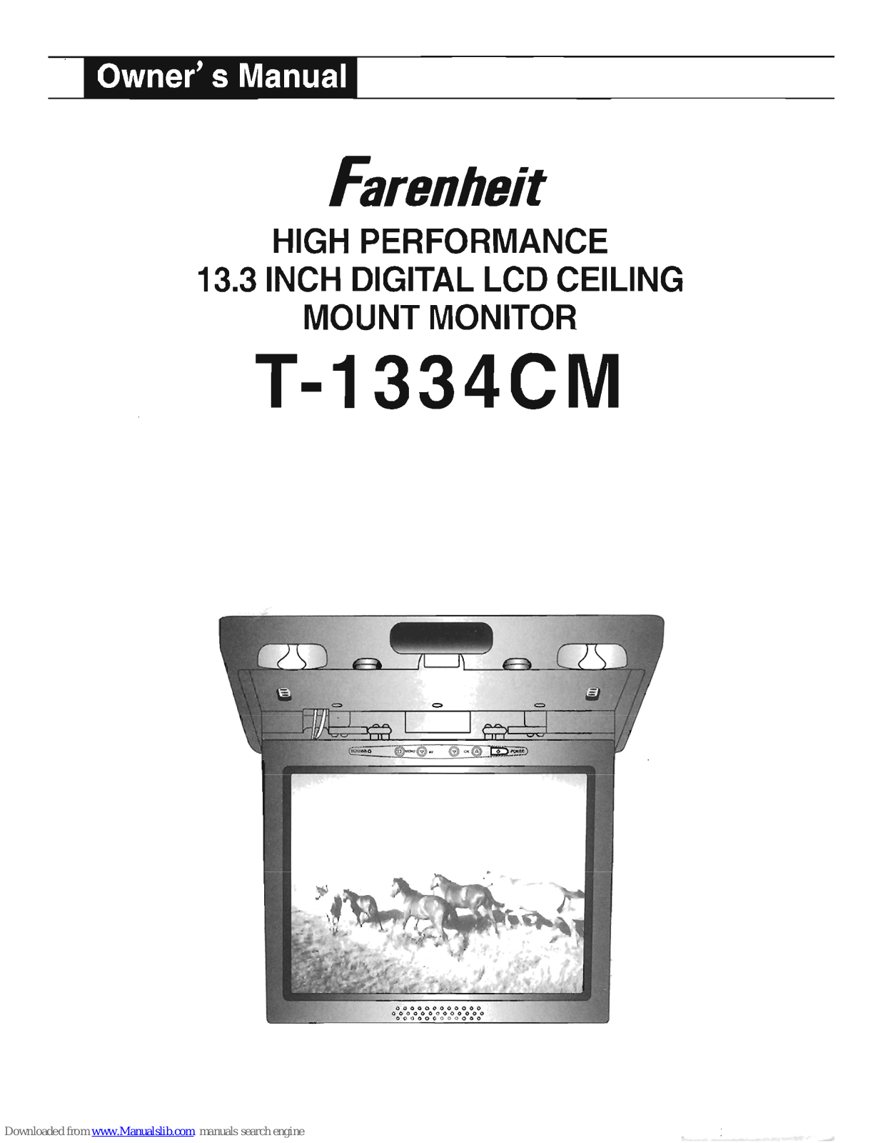 Farenheit T-1334CM Owner's Manual