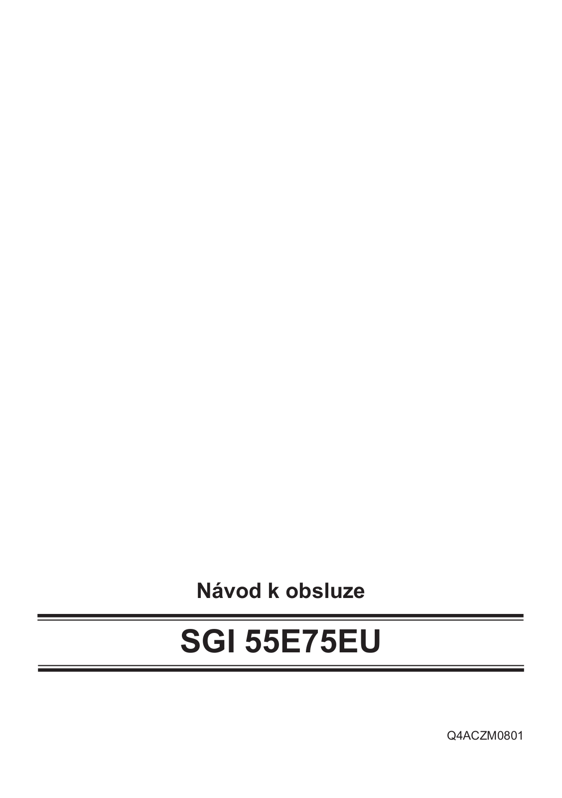 Bosch SGI55E75 EU User Manual