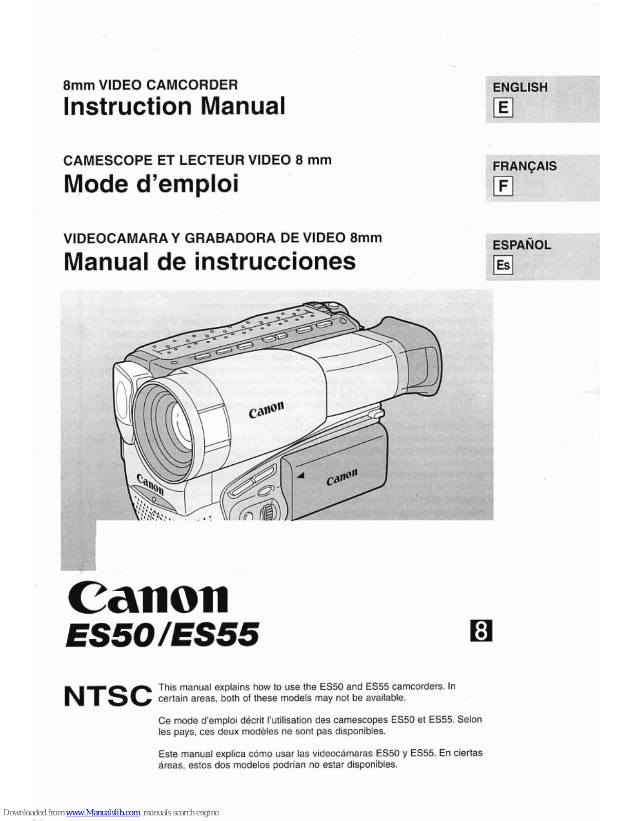 Canon ES50 Instruction Manual - ManualMachine.com