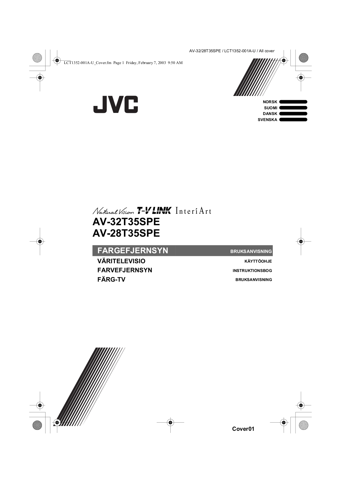 JVC AV-32T35SPE, AV-28T35SPE Instruction Manual