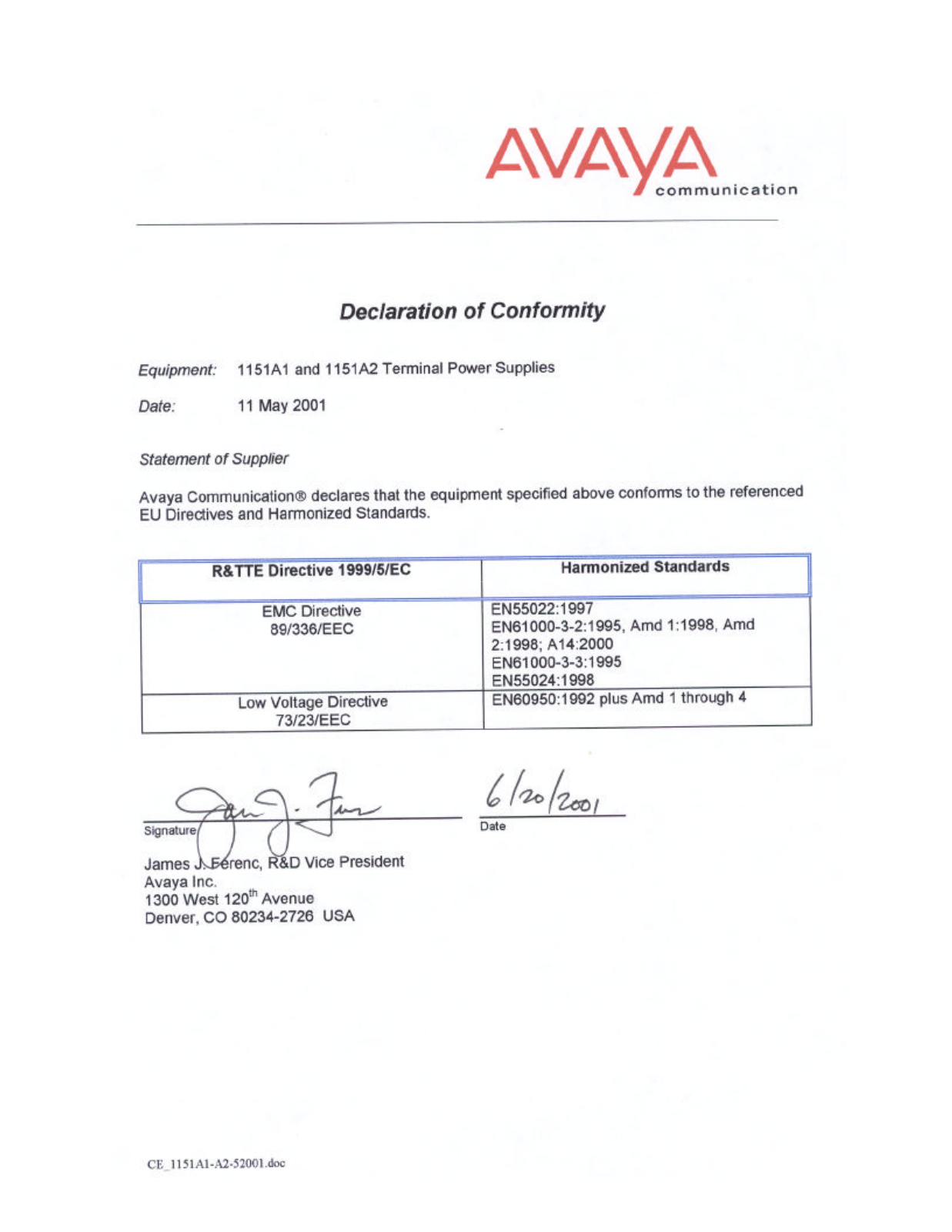 Avaya 1151A1, 1151A2 User Manual