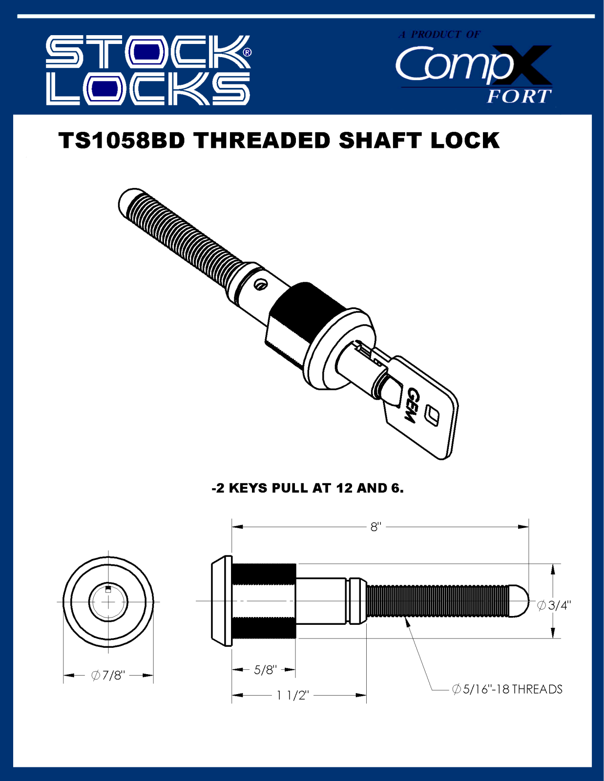 Compx TS1058BD drawing