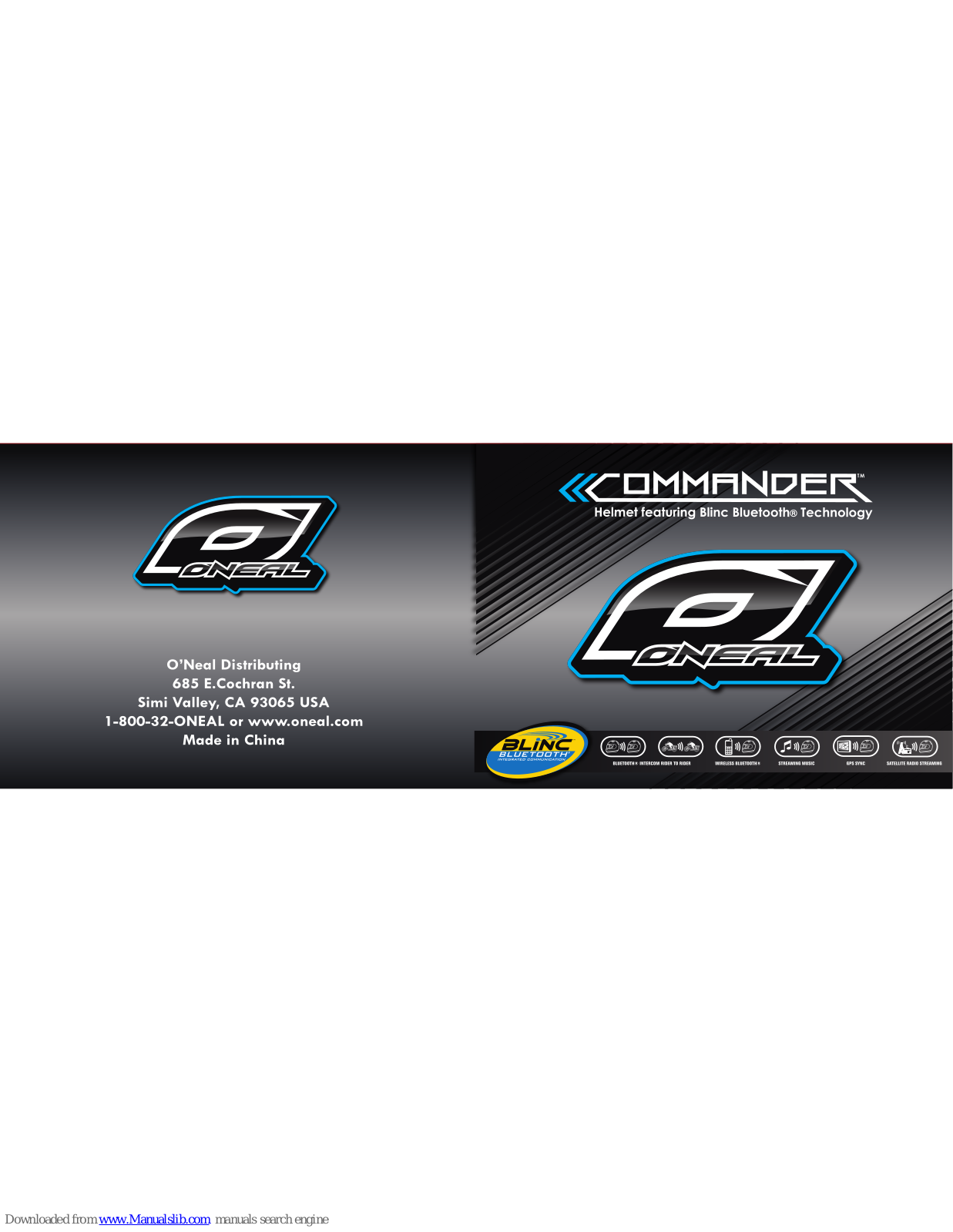 O'Neal Commander User Manual - ManualMachine.com