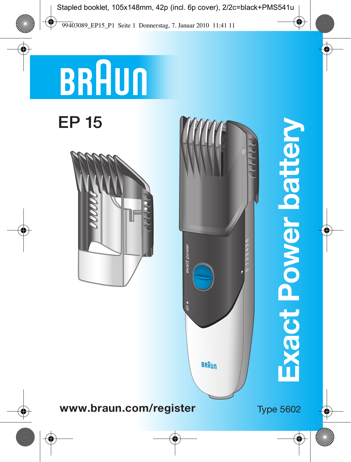 Braun EP15 User Manual