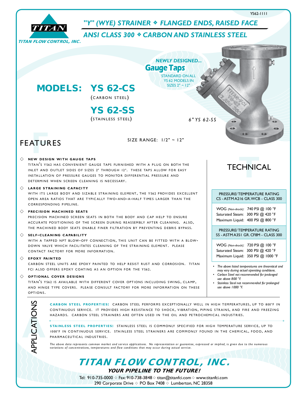 Control Products YS62-CS User Manual - ManualMachine.com