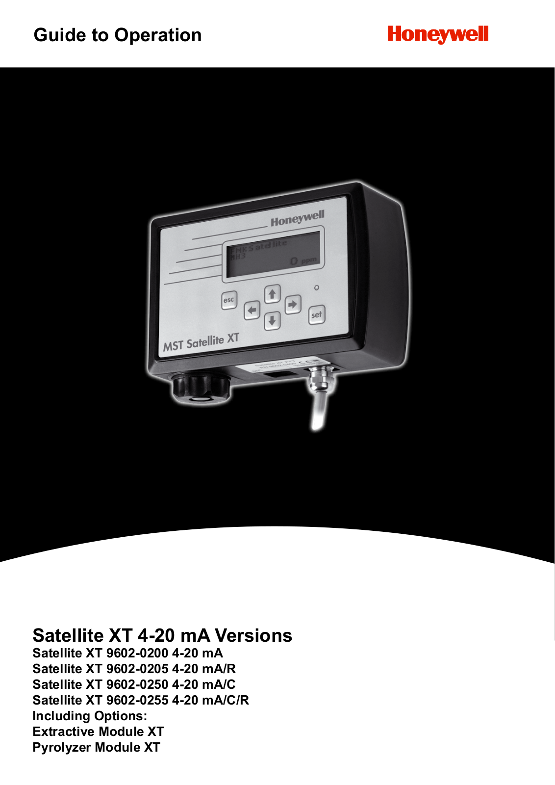 Honeywell XT 4-20 User Manual