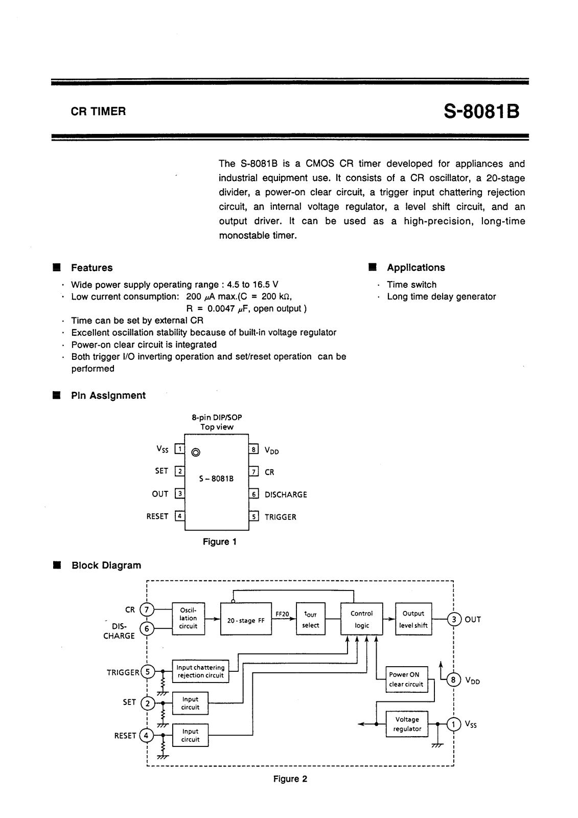 Epson S-8081B Datasheet