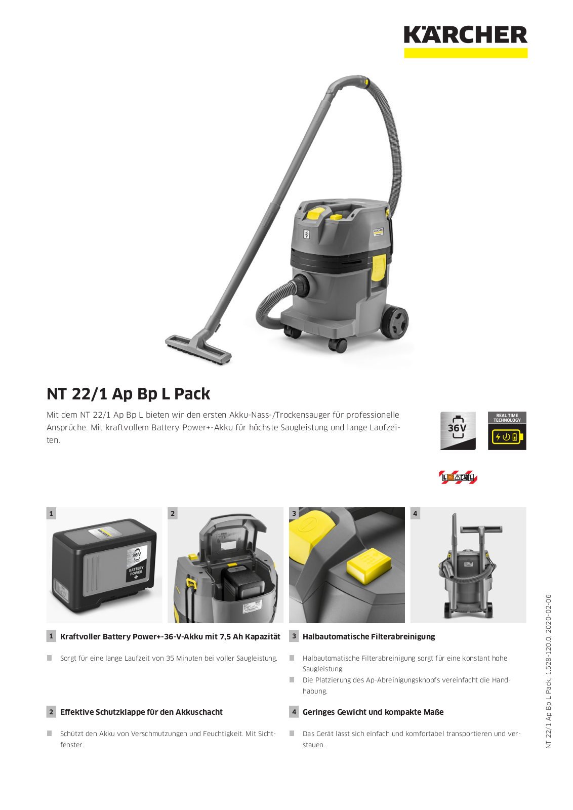 Kärcher NT 22-1 Ap Bp Pack L User Manual