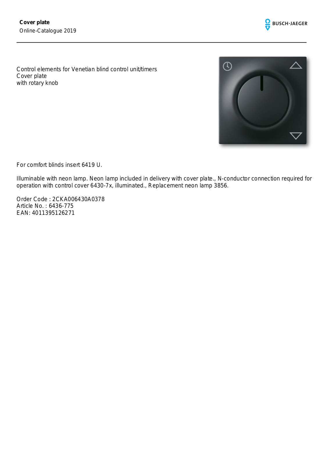 Busch-Jaeger 6436-775 User Manual - ManualMachine.com