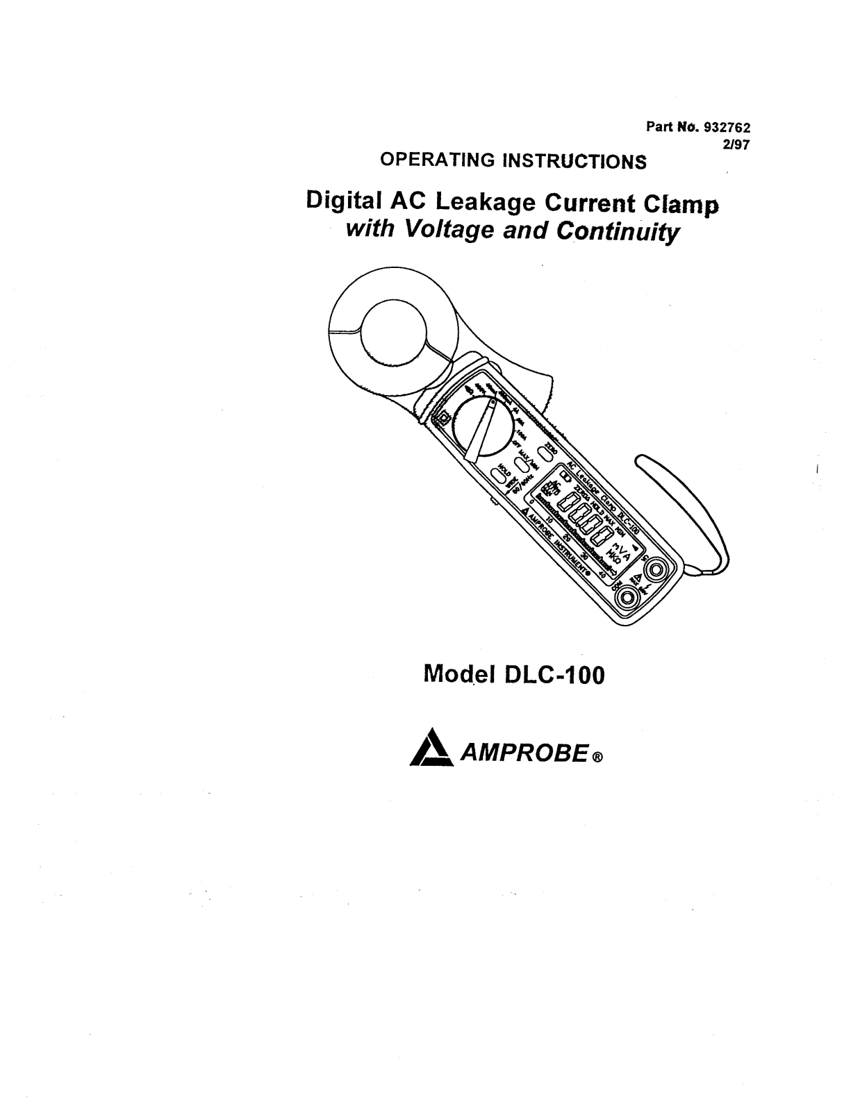 Amprobe DLC-100 Users Manual