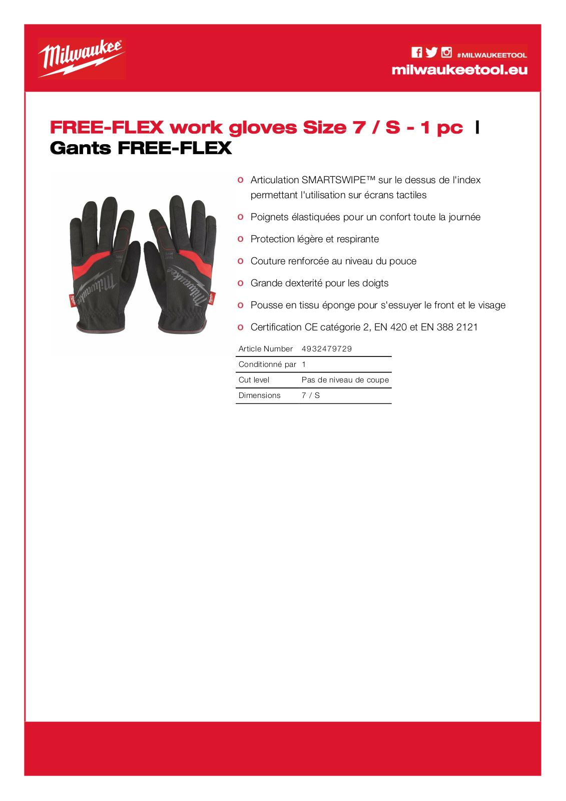 Milwaukee 4932479729 Specification - ManualMachine.com