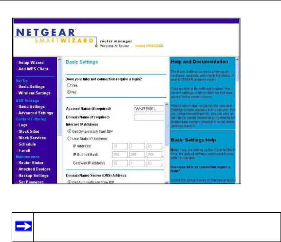 NETGEAR WNR3500L, WNR3500L-100NAS User Manual