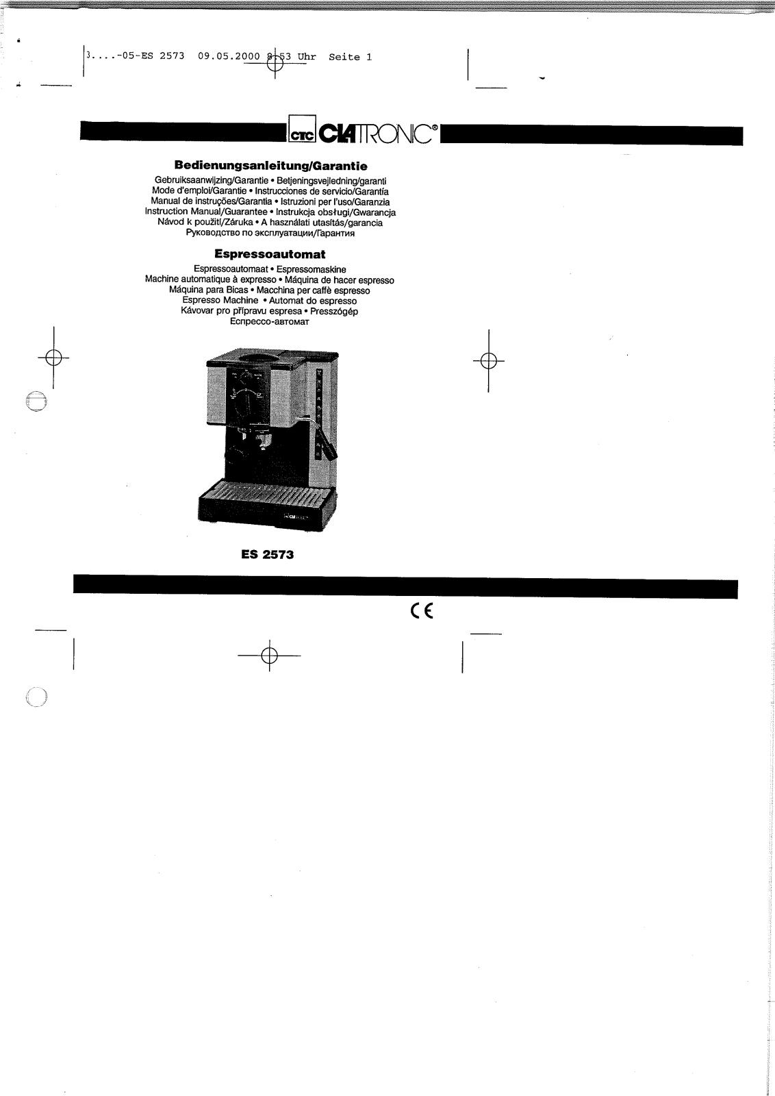 Clatronic ES 2573 User Manual