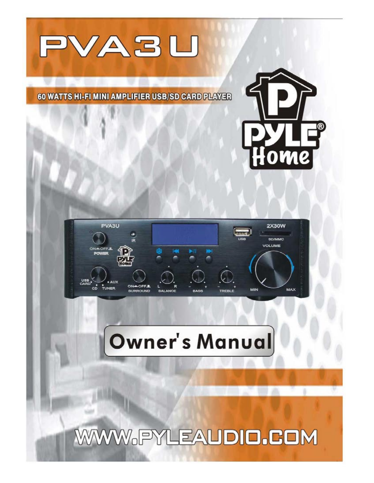 PYLE Audio PVA3U User Manual