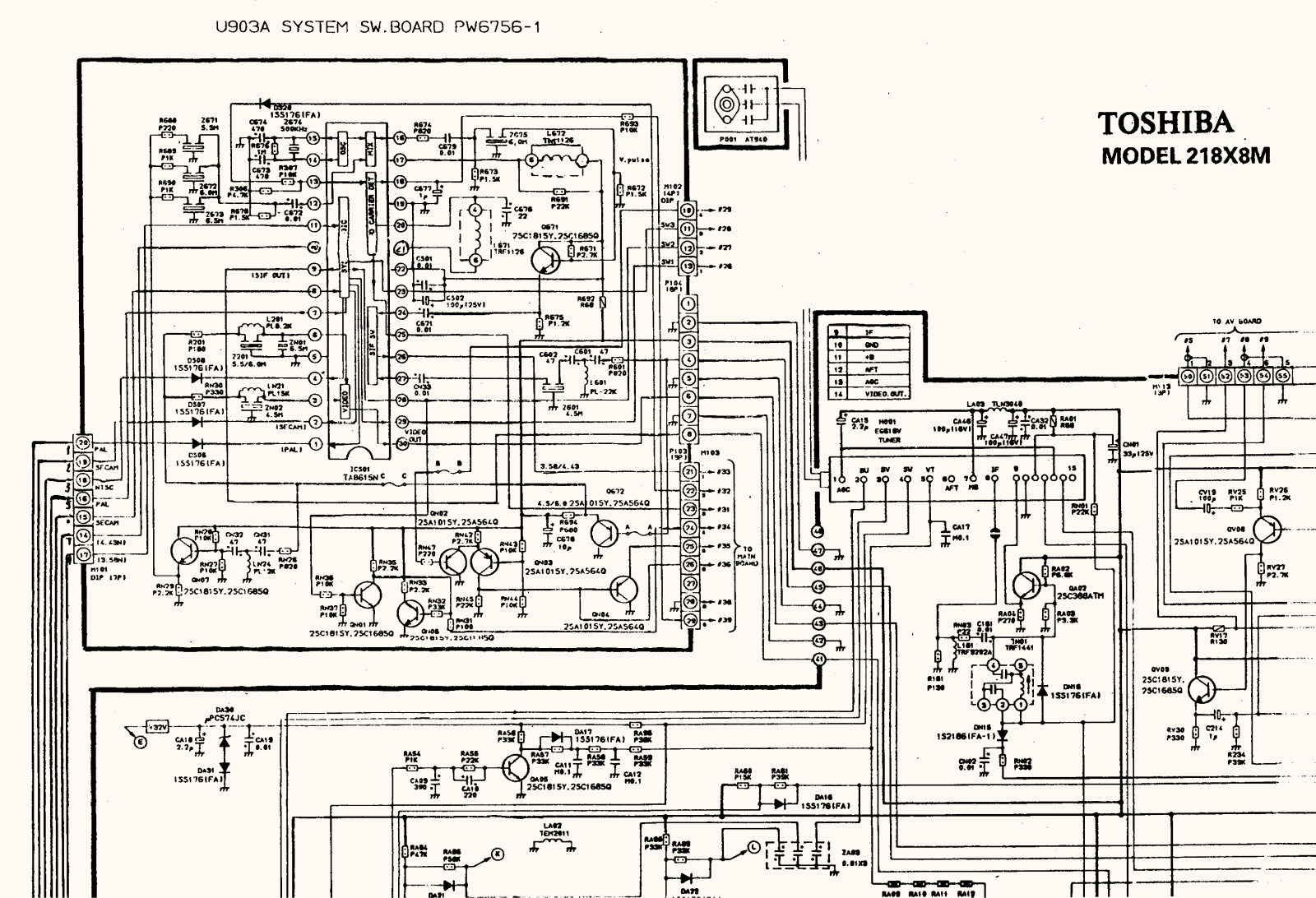 Toshiba 218X8M Schematic