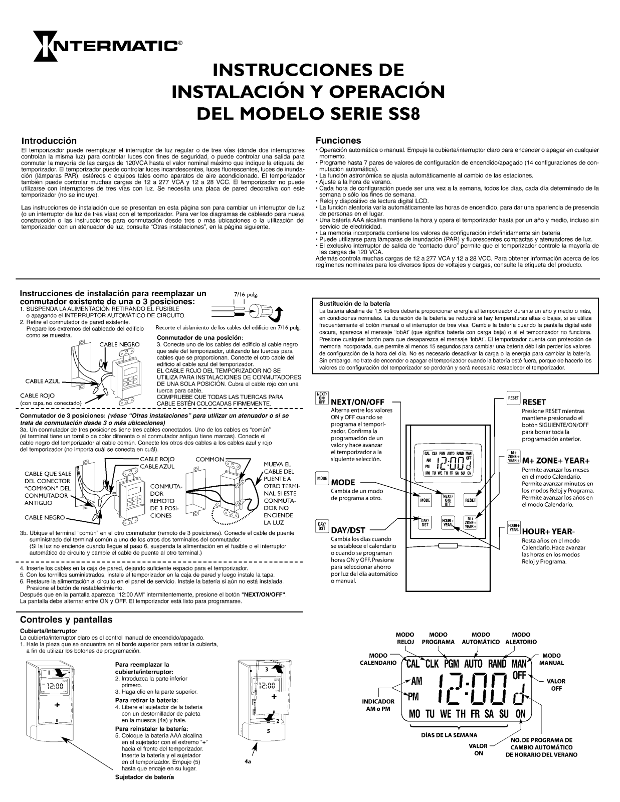 Intermatic 158SS11364 User Manual