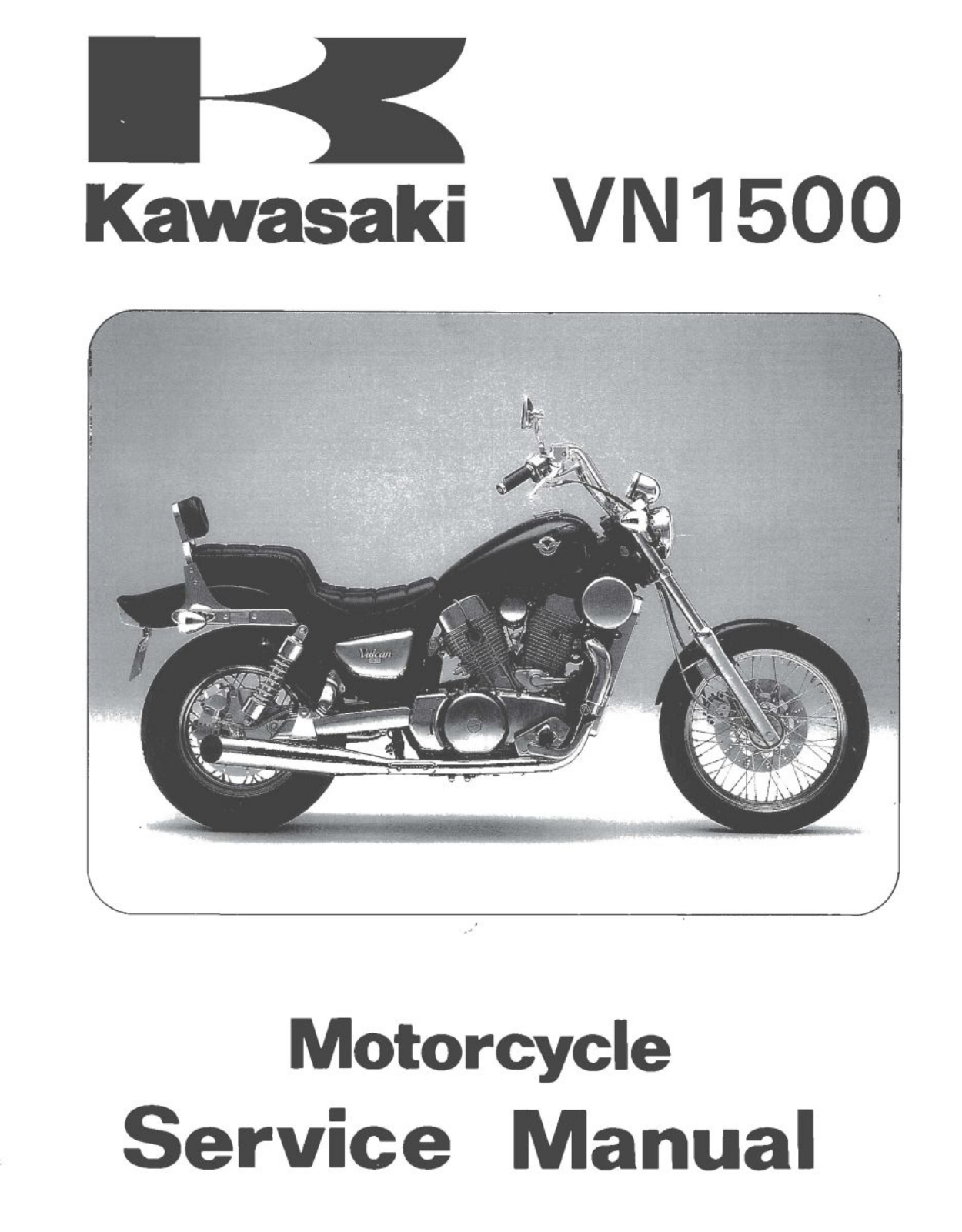 Kawasaki VN1500 1987-1999 Service Manual