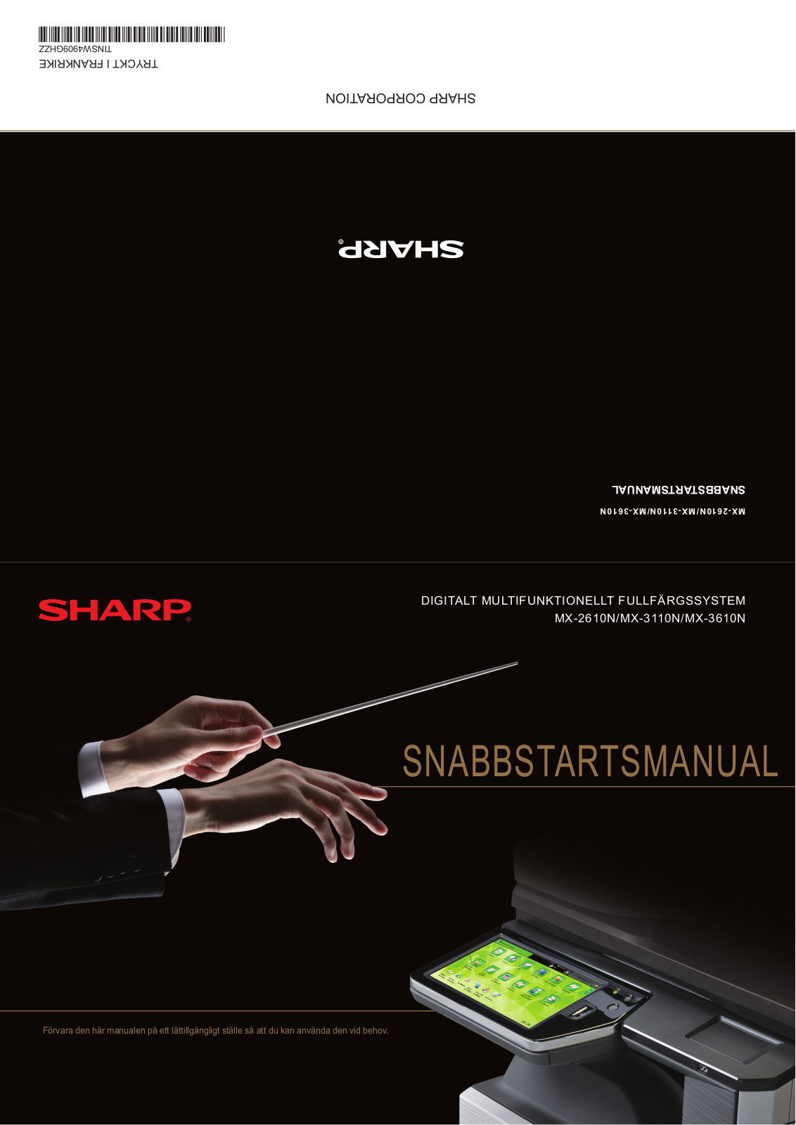 Sharp MX-3110N, MX-2610N, MX-3610N DATASHEET