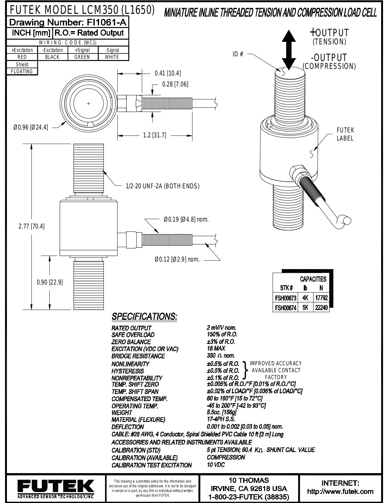 FUTEK LCM350 Service Manual