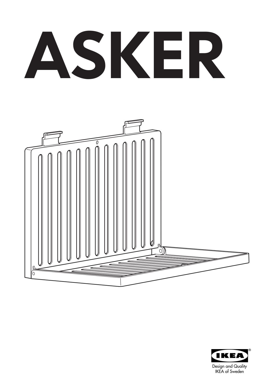 IKEA ASKER DISH DOORAIN ALUM User Manual