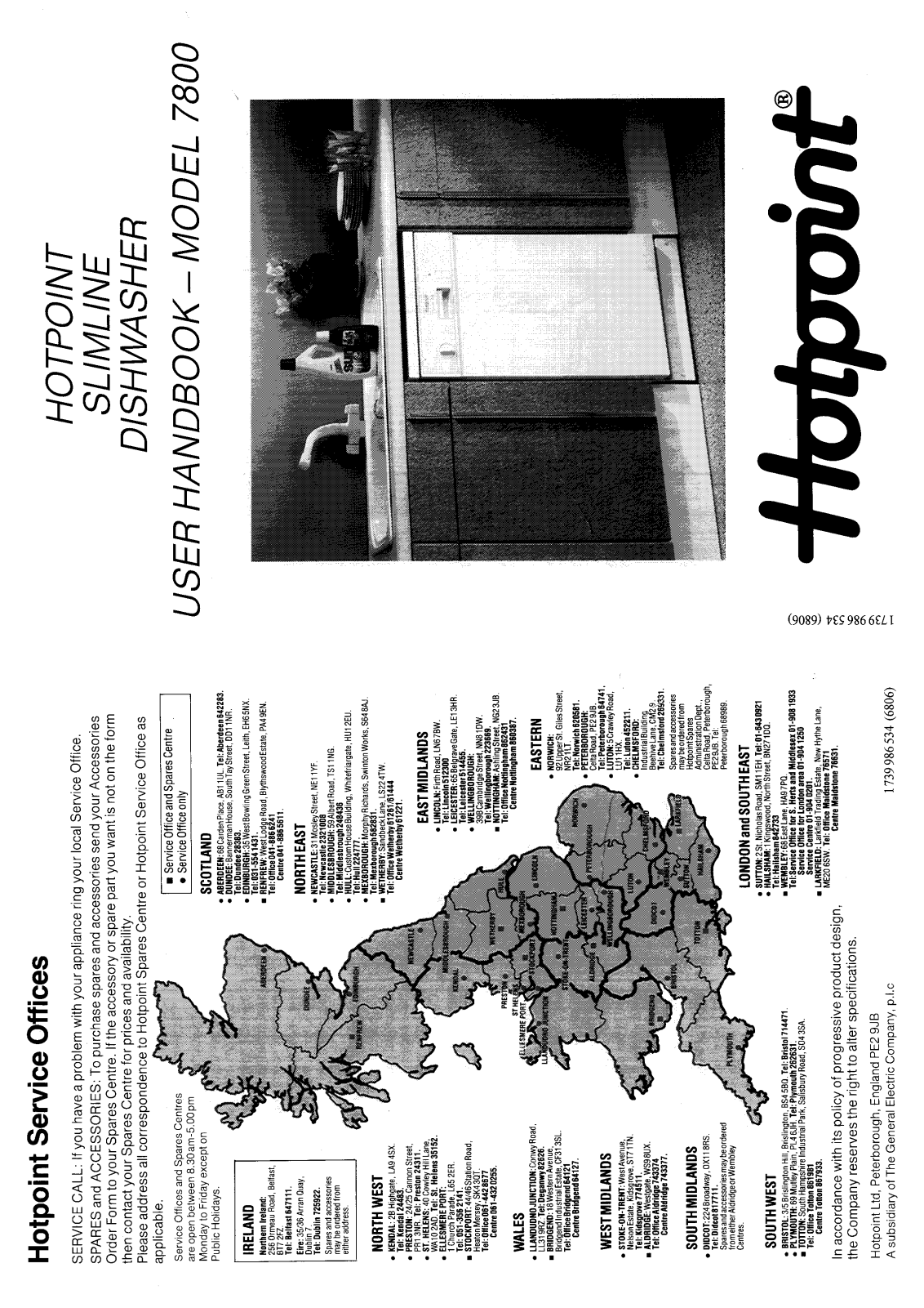 Hotpoint-Ariston HB7800 User Manual