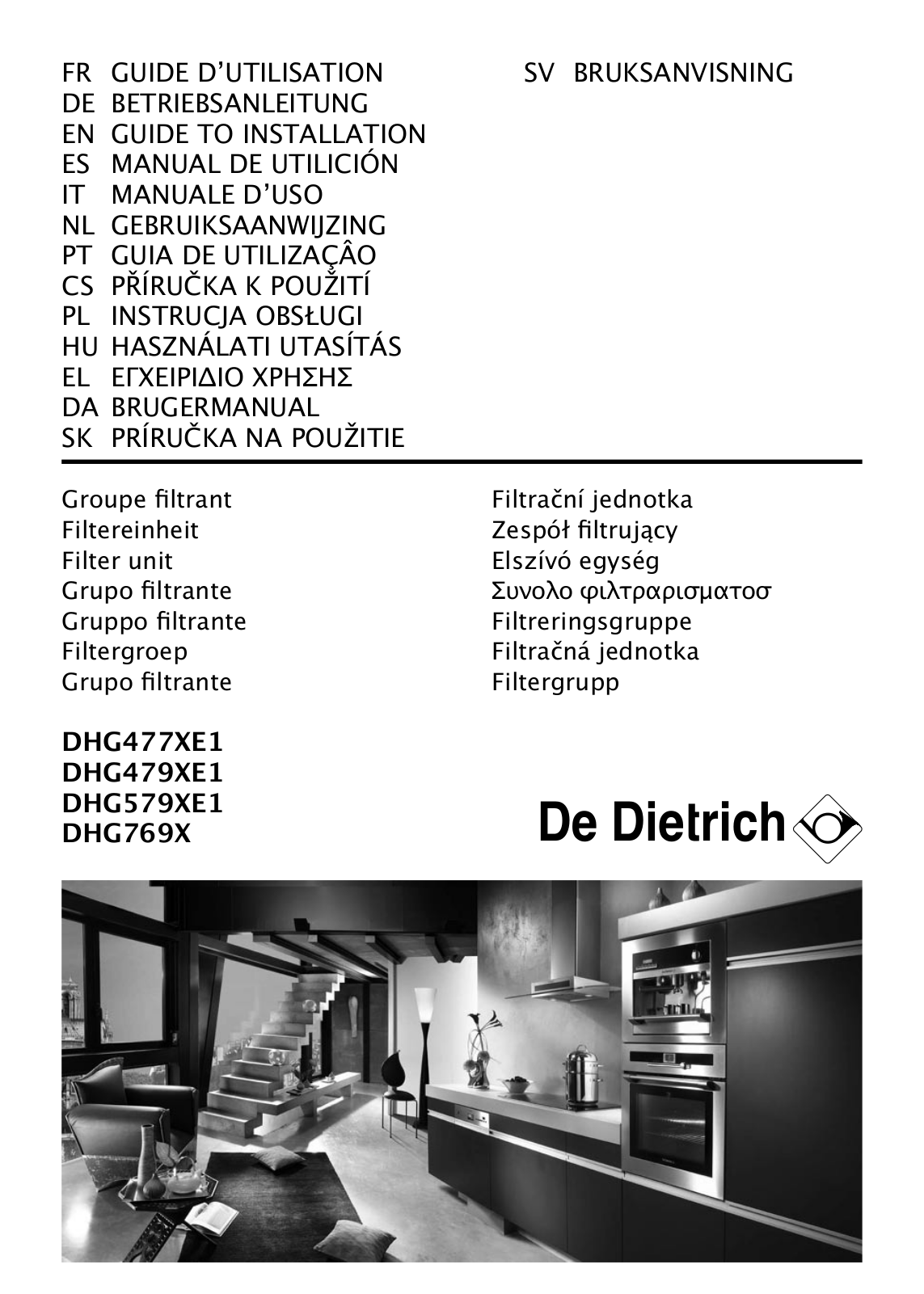 DE DIETRICH DHG579 User Manual