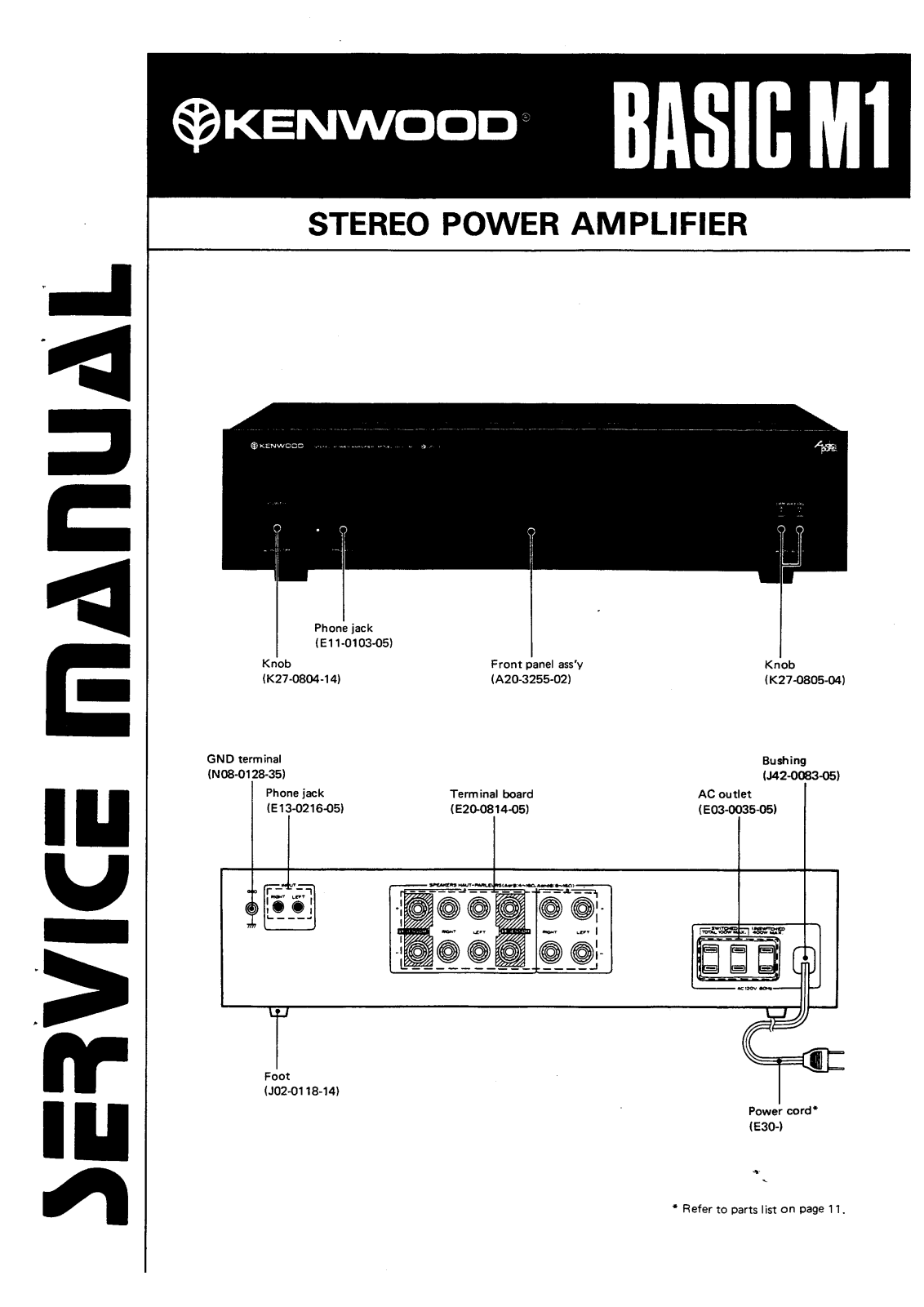 Kenwood Basic M-1 Service manual