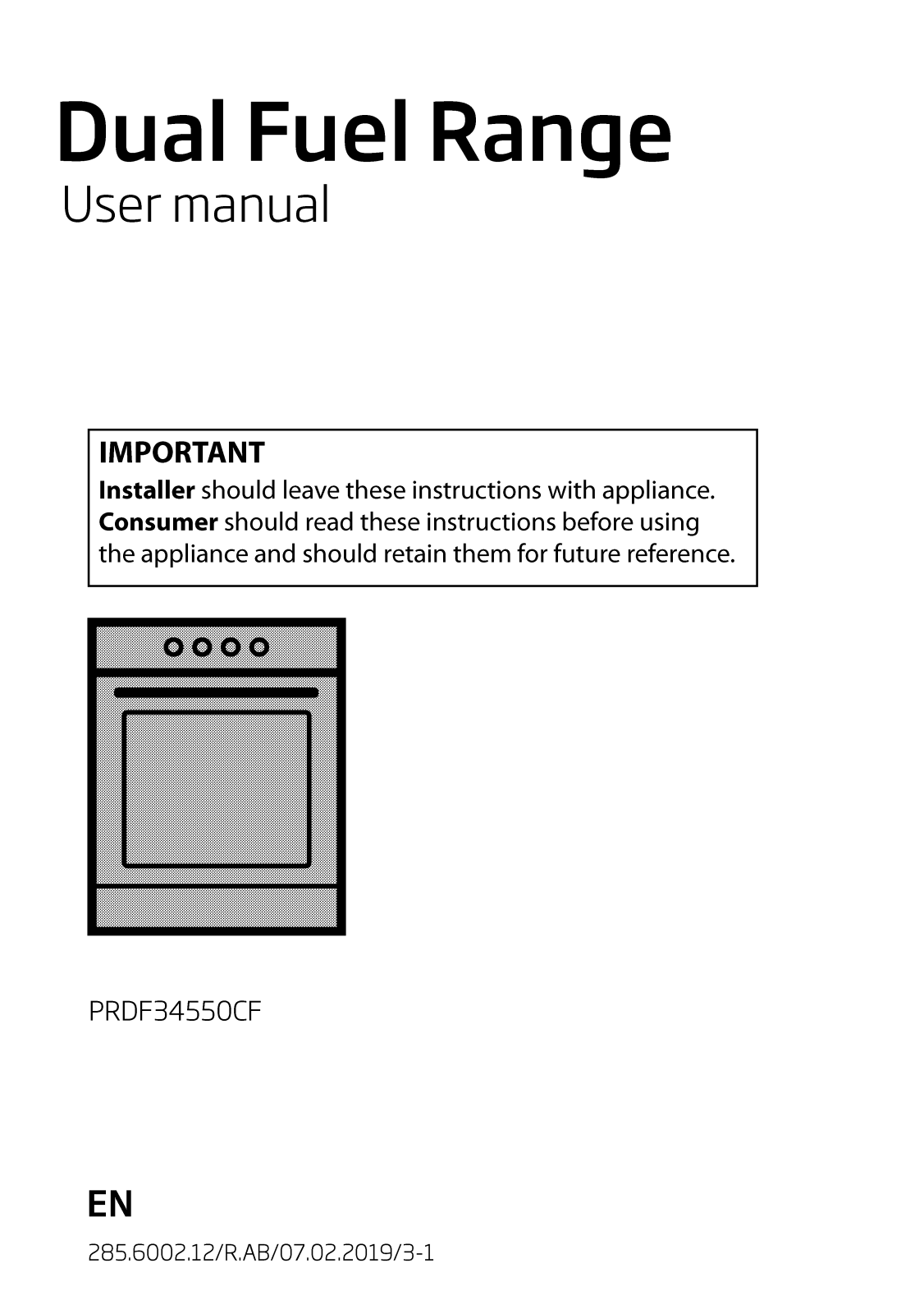 Beko PRDF34550CF User Manual