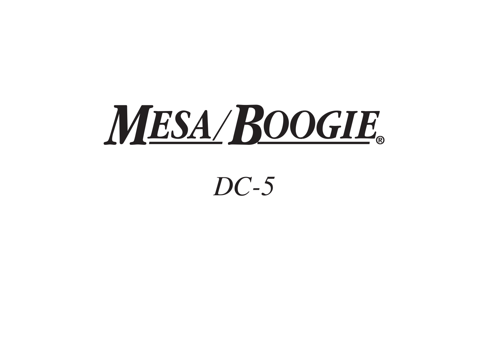 Mesa Boogie dc 5 schematic