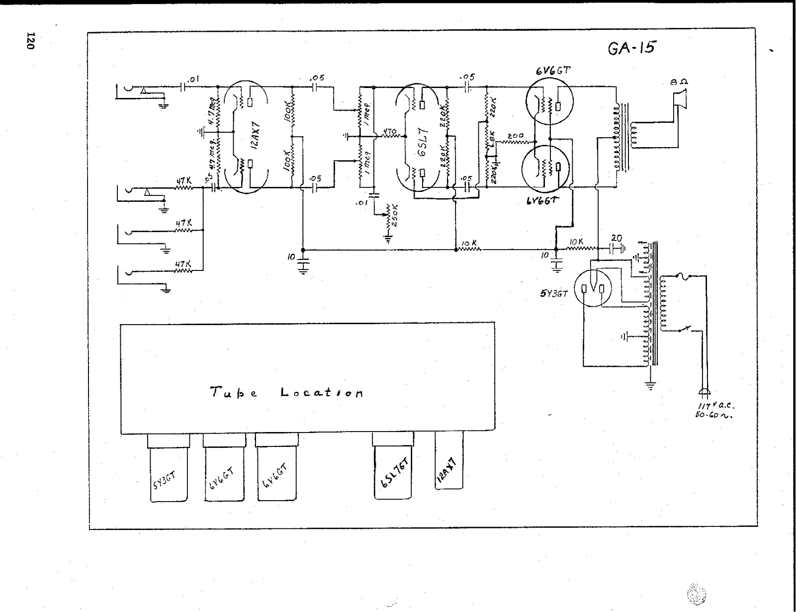 Gibson ga15 schematic