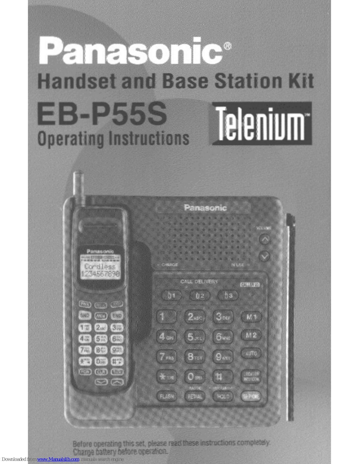 Panasonic Telenium EB-P55S Operating Instructions Manual - ManualMachine.com