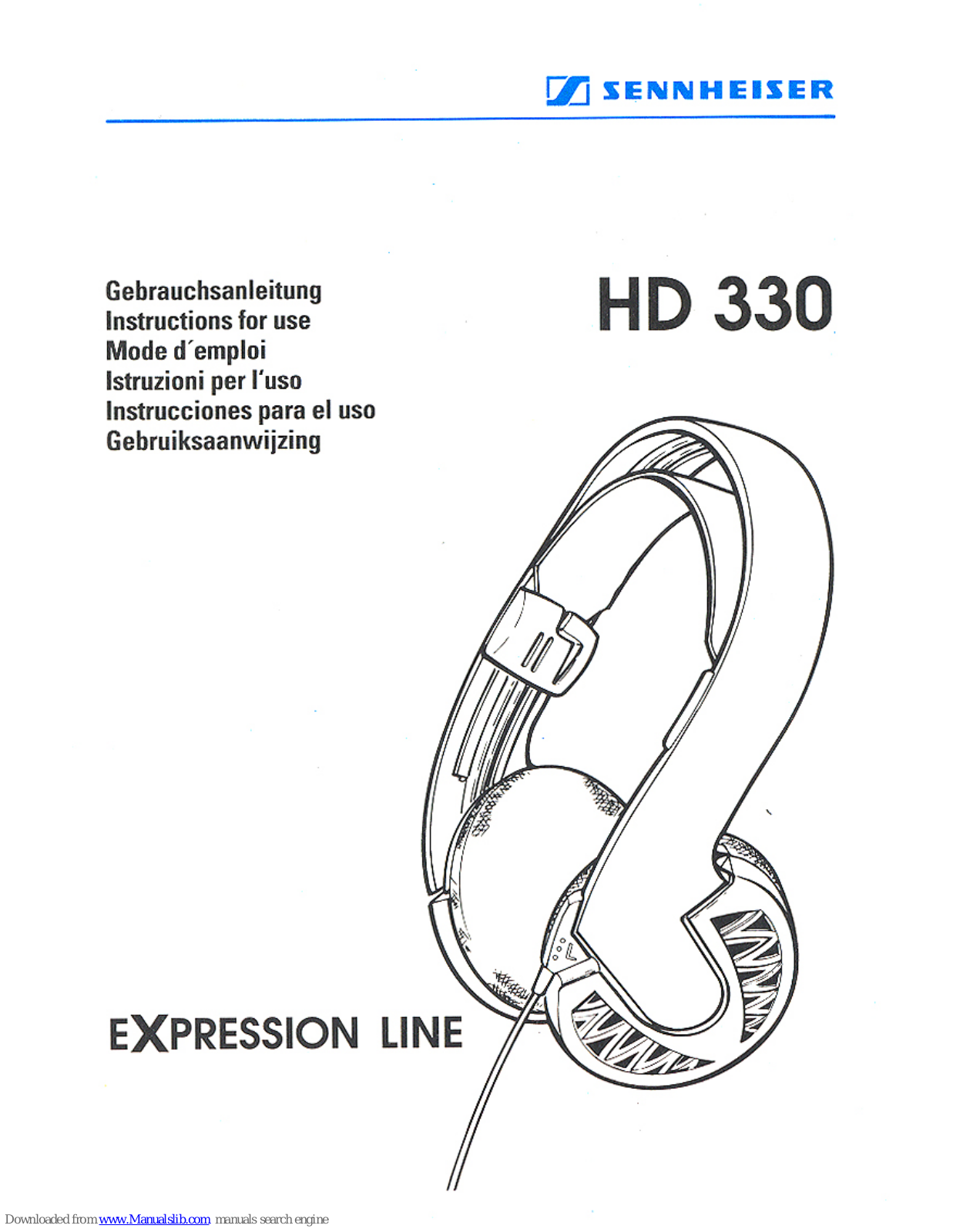 Sennheiser EXPRESSION LINE HD 330 User Manual