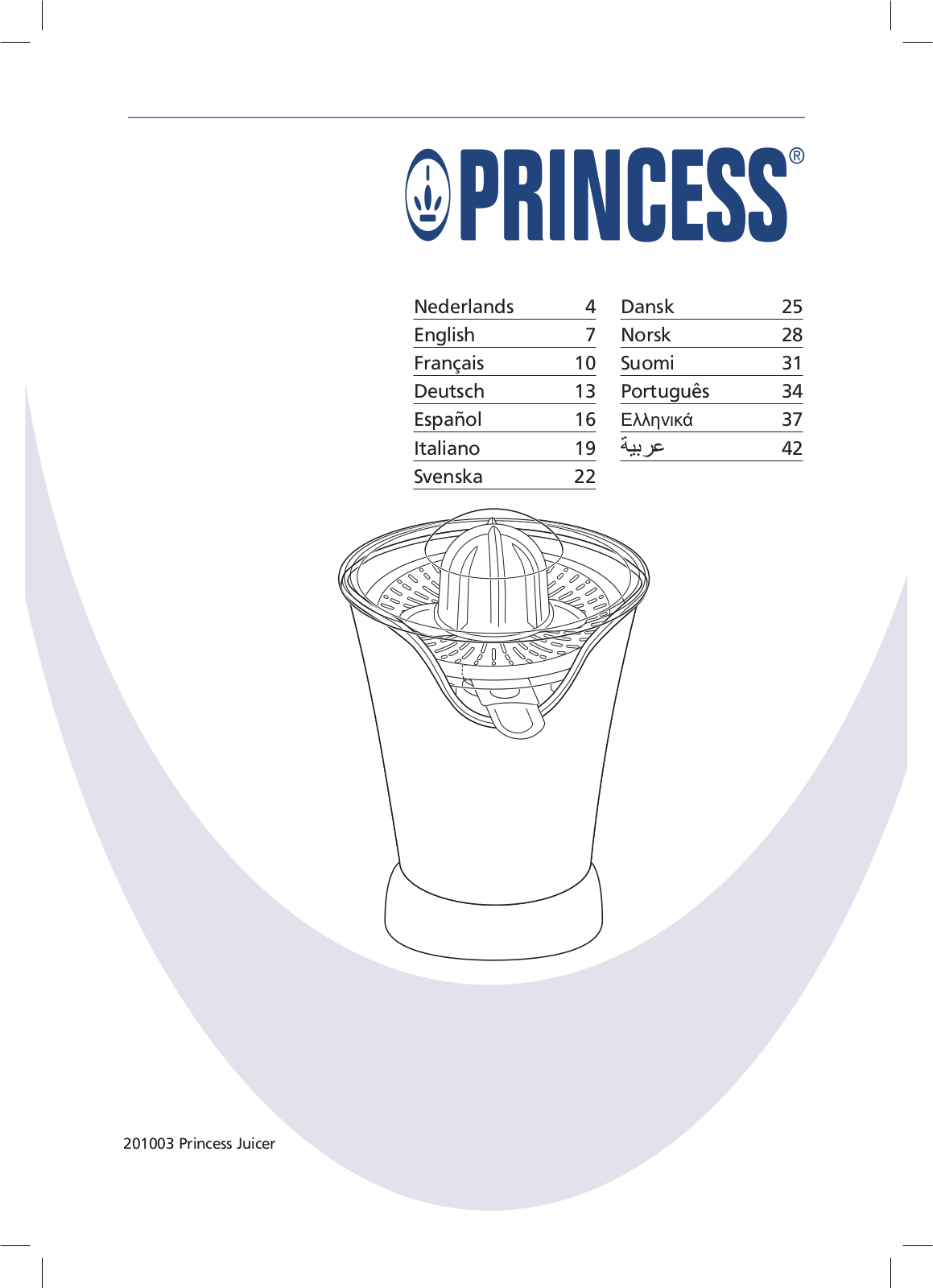 Princess 201003 User Manual