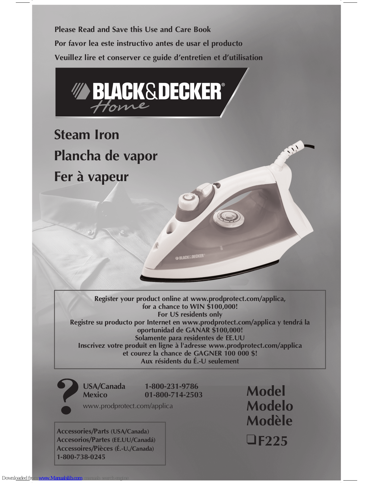 BLACK & DECKER F210 User Manual