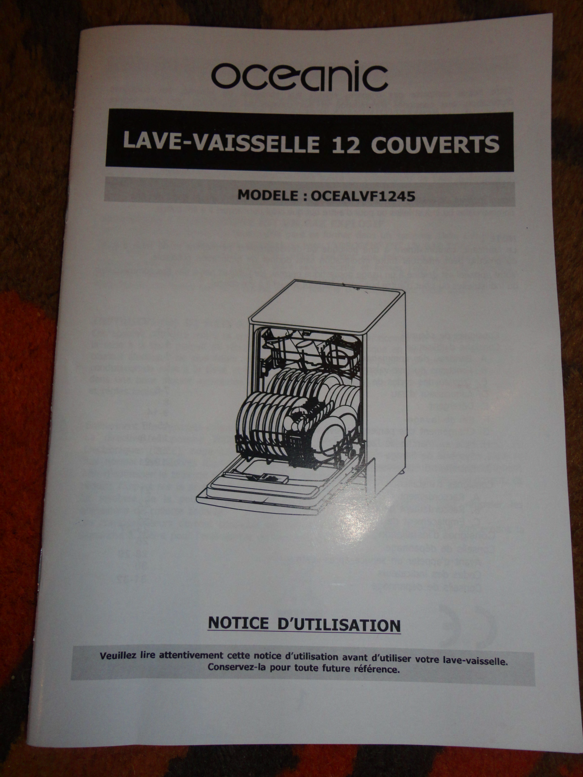 OCEANIC OCEALVF1245 User Manual