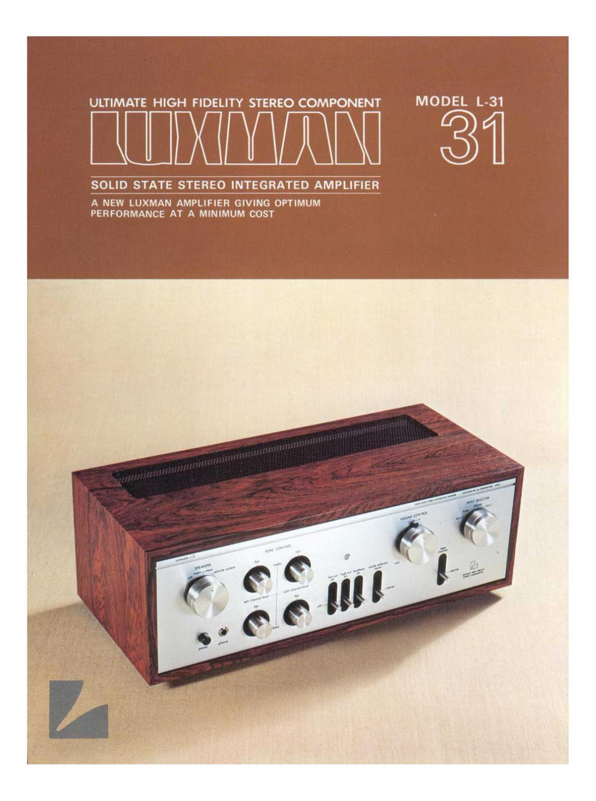 Luxman L-31 Brochure