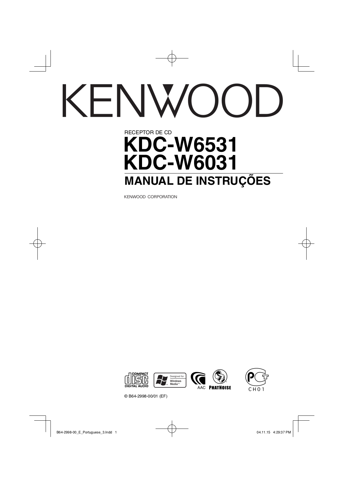 Kenwood KDC-W6531, KDC-W6031 User Manual